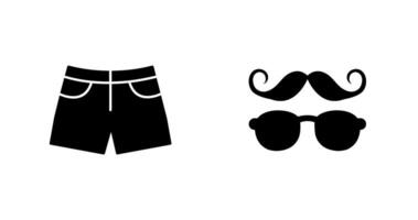 Hipster Style and Shorts Icon vector