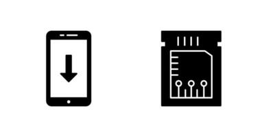 download and chip Icon vector