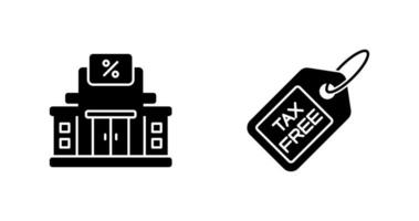 impuesto oficina y impuesto icono vector