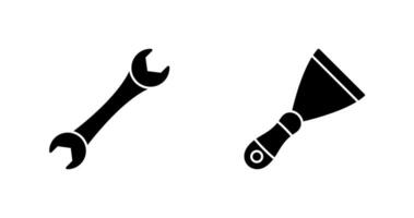 Spanner and Spatula Icon vector