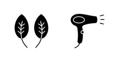 Herb and Hair removal Icon vector