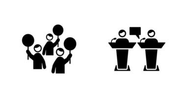 Protest and Debate Icon vector