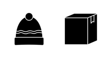 Hat and Box Icon vector