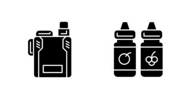 vape y vape líquido icono vector