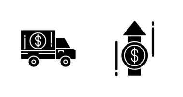 Delivery Truck and Profit Icon vector