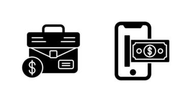 Suitcase and Smartphone Icon vector