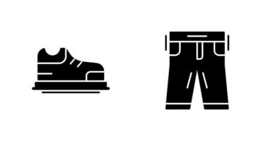 Shoes and Pants Icon vector