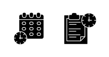 Deadline and Task Management Icon vector