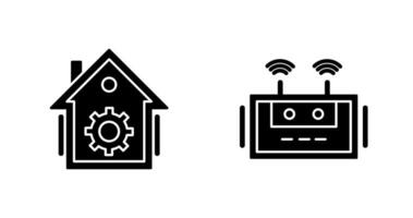 Home Automation and Router Icon vector