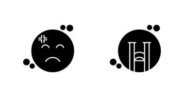 Dissapointment and Crying Icon vector