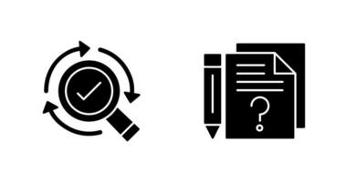 Research and Question Icon vector