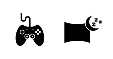 joystick and Pillow Icon vector