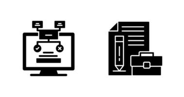 Methodology and Portfolio Icon vector