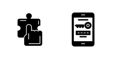 Quick Selection and One Time Password Icon vector