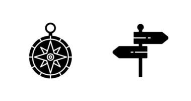 Compass and Direction Icon vector