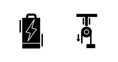 Battery and Pully Icon vector