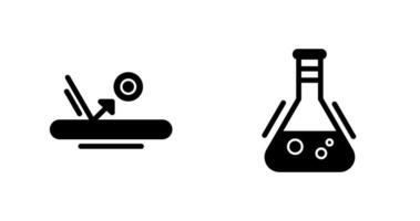 Bounce and Flask Icon vector