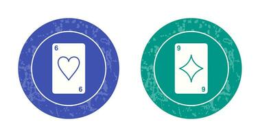 heart cards and diamonds card Icon vector