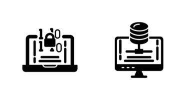 Encryption and Server Icon vector