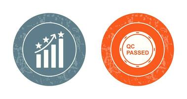 Reputation Management and QC Passed Icon vector