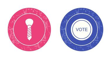 Tie and Vote Link Icon vector