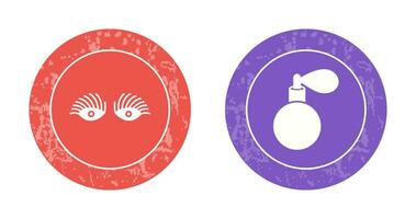 Longlashes and perfume Icon vector