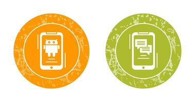 Android and Text Icon vector