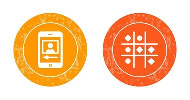 log and Tic Tac Toe Icon vector