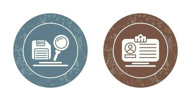 search and id dard Icon vector