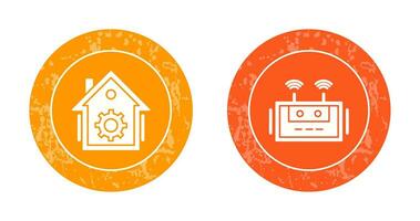 Home Automation and Router Icon vector