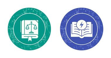 Law and Electricity Icon vector