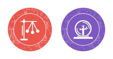 Pendulum and Plasma Ball Icon vector