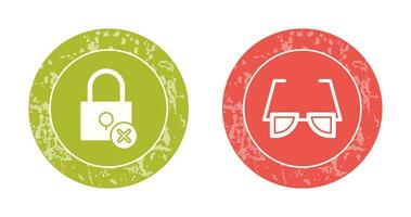 Insecure and Sunglasses Icon vector