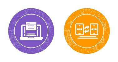 Website and Data Transfer Icon vector