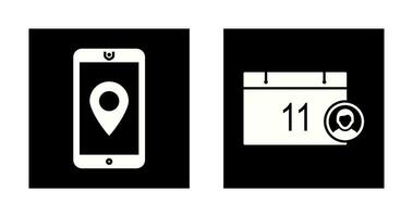 gps service and event management Icon vector