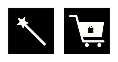 magic and shopping  Icon vector