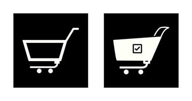 empty cart and confirm order  Icon vector