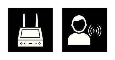 router and signal  Icon vector