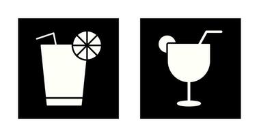 lemon juice and drinks Icon vector