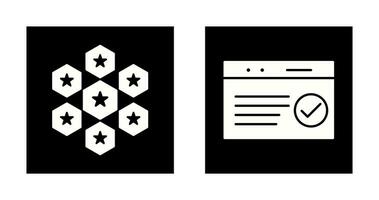 reputaion management and qc passed  Icon vector