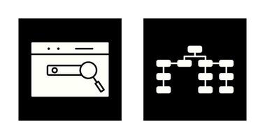 SEO And Seo structure Icon vector