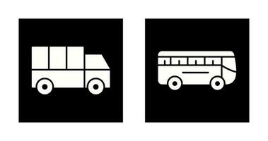 Truck and Bus Icon vector