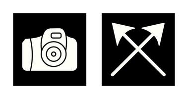 Camera and Arrows Icon vector