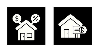 Mortgage and Sale Icon vector