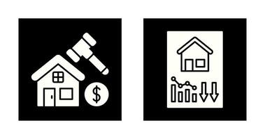Auction and Real Estate Icon vector