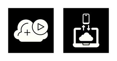 Video and Data Transfer Icon vector