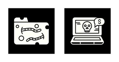 Worm and Online Fraud Icon vector