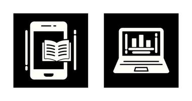 E Book and Presentation Icon vector