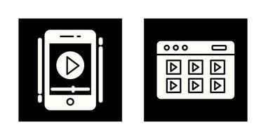 Smartphone and Online Course Icon vector