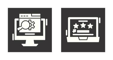 Search Engine and Rating Icon vector